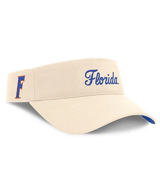 Nike Men's Natural Florida Gators Primetime Ace Adjustable Visor Hat