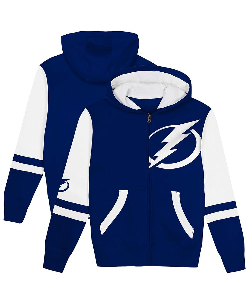 Outerstuff Preschool Blue Tampa Bay Lightning Face Off Full-Zip Hoodie