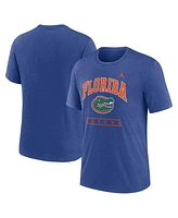 Jordan Men's Royal Florida Gators Arch Over Logo Tri-Blend T-Shirt