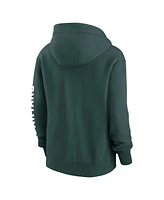 Nike Women's Green Michigan State Spartans Oversize Lockup Phoenix Full-Zip Hoodie Jacket