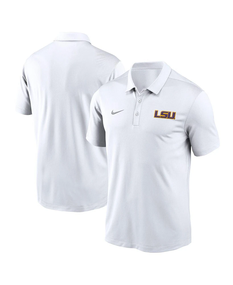 Nike Men's White Lsu Tigers Primetime Franchise Performance Polo Shirt