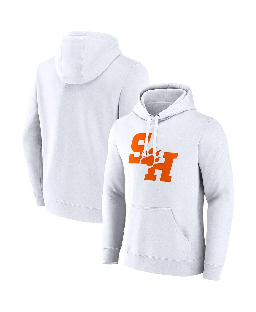 Fanatics Men's White Sam Houston State Bearkats Primary Logo Pullover Hoodie