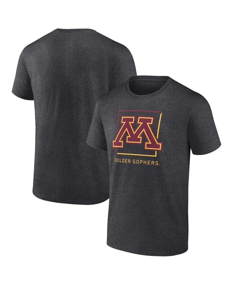 Fanatics Men's Charcoal Minnesota Golden Gophers Fundamentals Halved Team T-Shirt