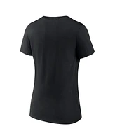 Fanatics Women's Black Dallas Stars Primary Logo Team V-Neck T-Shirt