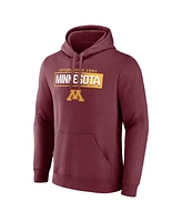 Fanatics Men's Maroon Minnesota Golden Gophers Iconic Fleece Down The Field Pullover Hoodie