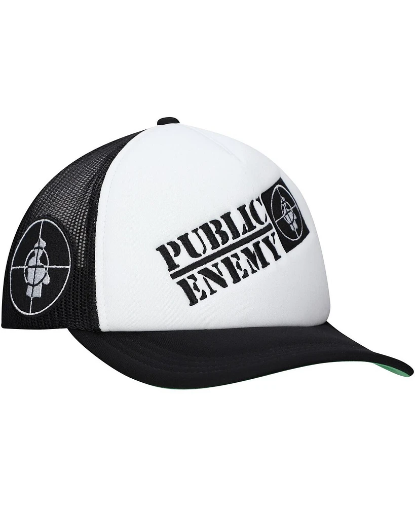 Lids Men's Black Public Enemy Music Trucker Adjustable Hat