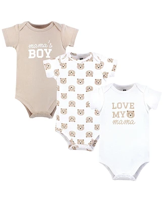 Hudson Baby Boys Cotton Bodysuits, Mamas Bear, 9-12 Months