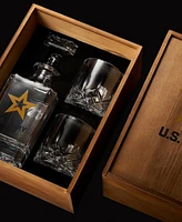 The Wine Savant Army Whiskey Decanter Gift Set