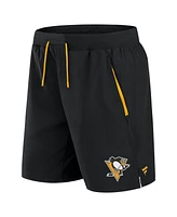 Fanatics Men's Black Pittsburgh Penguins Authentic Pro Rink Performance Shorts