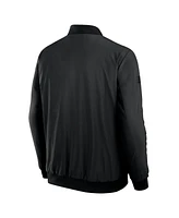 Fanatics Men's Black Chicago Blackhawks Authentic Pro Road Full-Zip Bomber Jacket