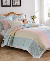 Greenland Home Fashions Ruffled Shabby Chic -Pc. Quilt Set