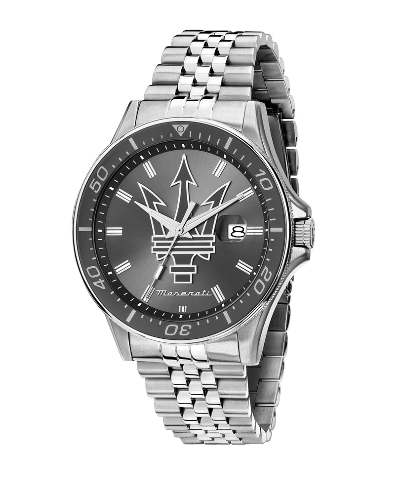 Maserati Men's Date Stainless Steel Watch, 44mm