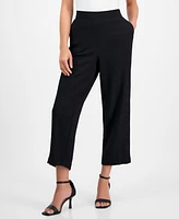 Ak Anne Klein Women's Pull-On Cropped Pants