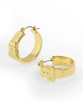 Steve Madden Belt Buckle Hoop Earrings