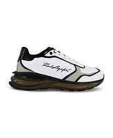Karl Lagerfeld Paris Men's Embroidered Signature Logo Running Sneakers