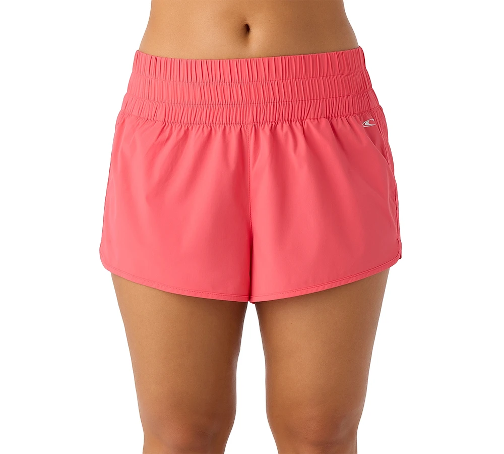 O'Neill Women's 2" Dolphin-Hem Wide-Waist Board Shorts