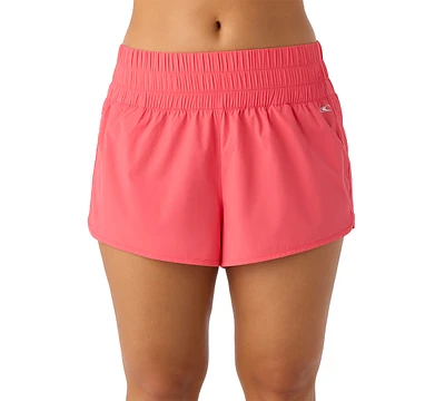 O'Neill Women's 2" Dolphin-Hem Wide-Waist Board Shorts