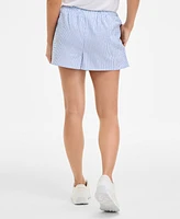 Hippie Rose Juniors' Striped Drawstring Shorts