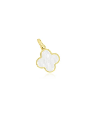 The Lovery Mother of Pearl Clover Charm 14K Gold - 10 millimeters