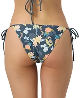 O'Neill Juniors' Loindaflow Maracas Floral Side-Tie Bikini Bottoms