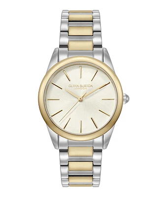 Olivia Burton Women's Glowful Two-Tone Stainless Steel Bracelet Watch, 34mm