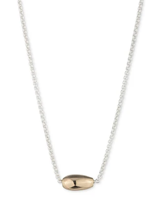 Lauren Ralph Lauren Two-Tone Pear Pendant Necklace, 16"+ 3" extender