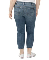 Silver Jeans Co. Plus Elyse Mid Rise Comfort Fit Ankle Straight