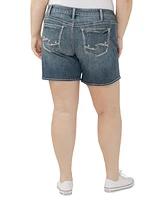 Silver Jeans Co. Plus Boyfriend Mid Rise Luxe Stretch Shorts