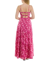 Juniors' Sleeveless Cutout-Back Maxi Dress, Created for Macy's