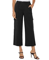 Liverpool Los Angeles Petite High-Rise Cropped Wide-Leg Pants