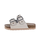 Bebe Little Girls Footbed with Stay Put Straps and Multi Charms Sandals