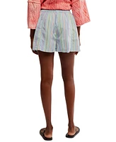 Free People Women's Get Striped Pull On Shorts