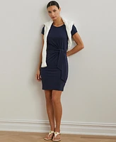 Lauren Ralph Women's Tie-Front Jersey Dress