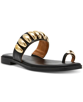 Dv Dolce Vita Women's Moon Embellished Thong Slide Flat Sandals