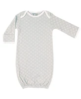 Luvable Friends Baby Boys Cotton Gowns, Owl, Preemie/Newborn