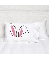 20" x 30" Bunny Ears Easter Spring Throw Pillowcase