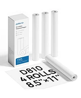 Polono D810 Thermal Printer Paper 8.5 x 11 Inch, Advanced Thermal Printing, Us Letter Size Thermal Paper Compatible with D810, Size 8.5" x 11", 4 Pack