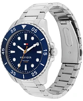 Tommy Hilfiger Men's Quartz Silver-Tone Stainless Steel Bracelet Watch