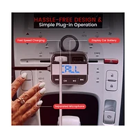 Pyle Bluetooth Car Fm Transmitter – Wireless Music Streaming & Hands-Free Calling