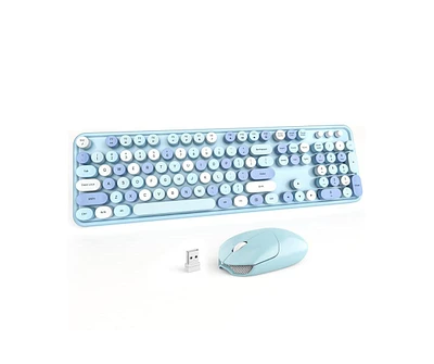 Mofii Wireless Keyboard and Mouse Combo, 2.4Ghz Usb Full Typewriter with Number Pad Sport Car for Pc Computer Desktop Windows