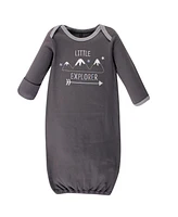 Hudson Baby Baby Boys Hudson Cotton Gowns Explorer, Preemie/Newborn