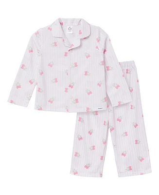 Gerber Toddler Girls 2-Piece Button Up Pajama Set, Berries