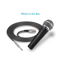 Pyle Professional Dynamic Microphone Unidirectional Handheld Mic with Xlr Cable