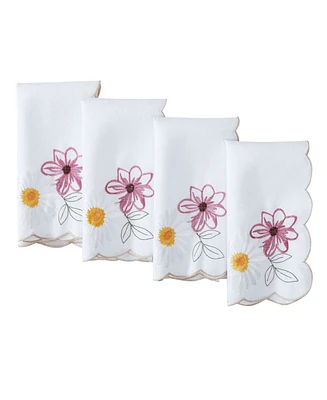 Elrene Sunflower and Daisies Napkins, Set of 4