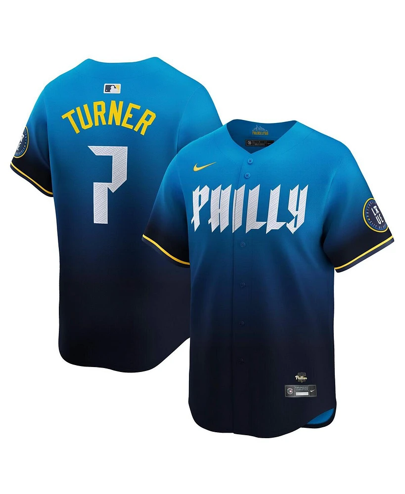 Nike Men's Trea Turner Blue Philadelphia Phillies City Connect Limited Player Jersey