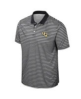 Colosseum Men's Black Ucf Knights Striped Polo Shirt