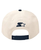 Starter Men's Cream/Navy Boston Bruins Blue Wave Classic Adjustable Hat