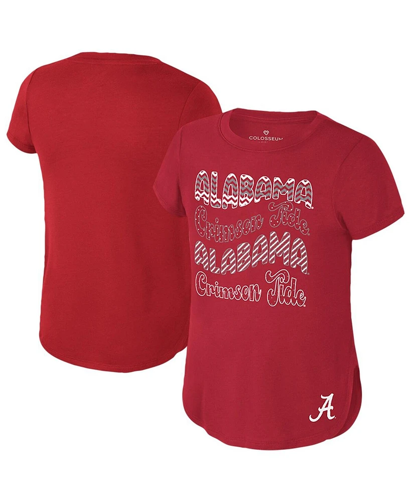 Colosseum Big Boys and Girls Crimson Alabama Tide Rogan T-Shirt