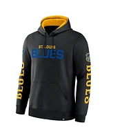 Fanatics Men's Black St. Louis Blues Big City Legacy Fleece Pullover Hoodie
