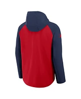 Nike Men's Red/Navy Boston Red Sox Authentic Collection Raglan Performance Full-Zip Jacket